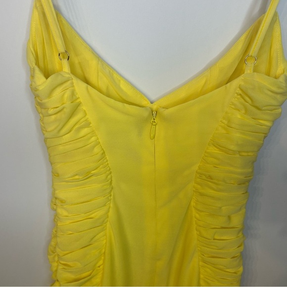 *NWT* White Fox Midnight Adventures Mini Dress in Lemon Yellow, Size Small - Picture 6 of 11